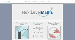 Desktop Screenshot of nextlevelmaths.com