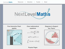 Tablet Screenshot of nextlevelmaths.com